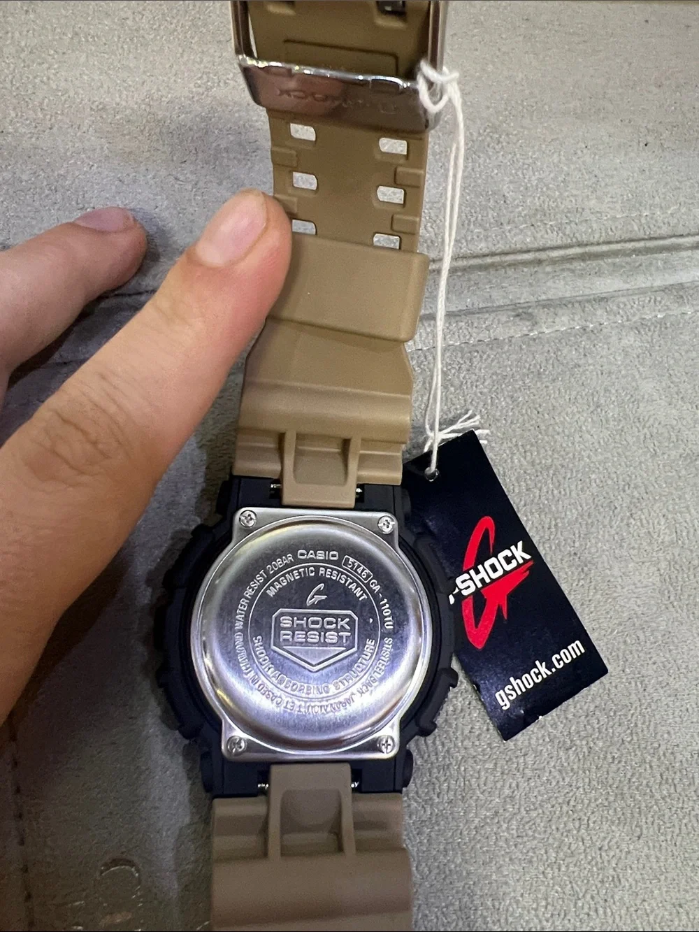 G-Shock Men’s Black and Tan Analog-Digital Shock-Resist Watch